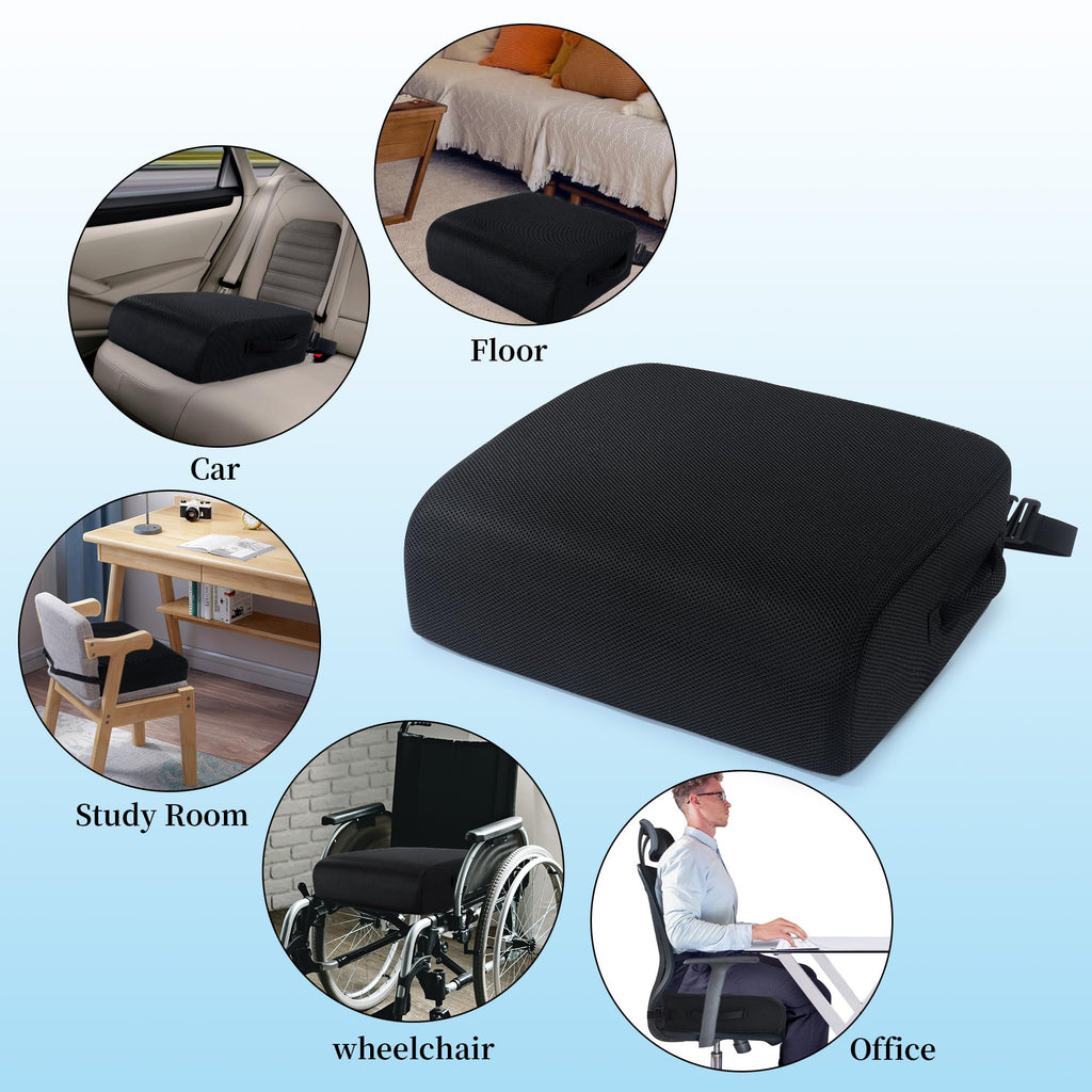Extra Thick Memory Foam Chair Cushion with Carry Handle Q437413