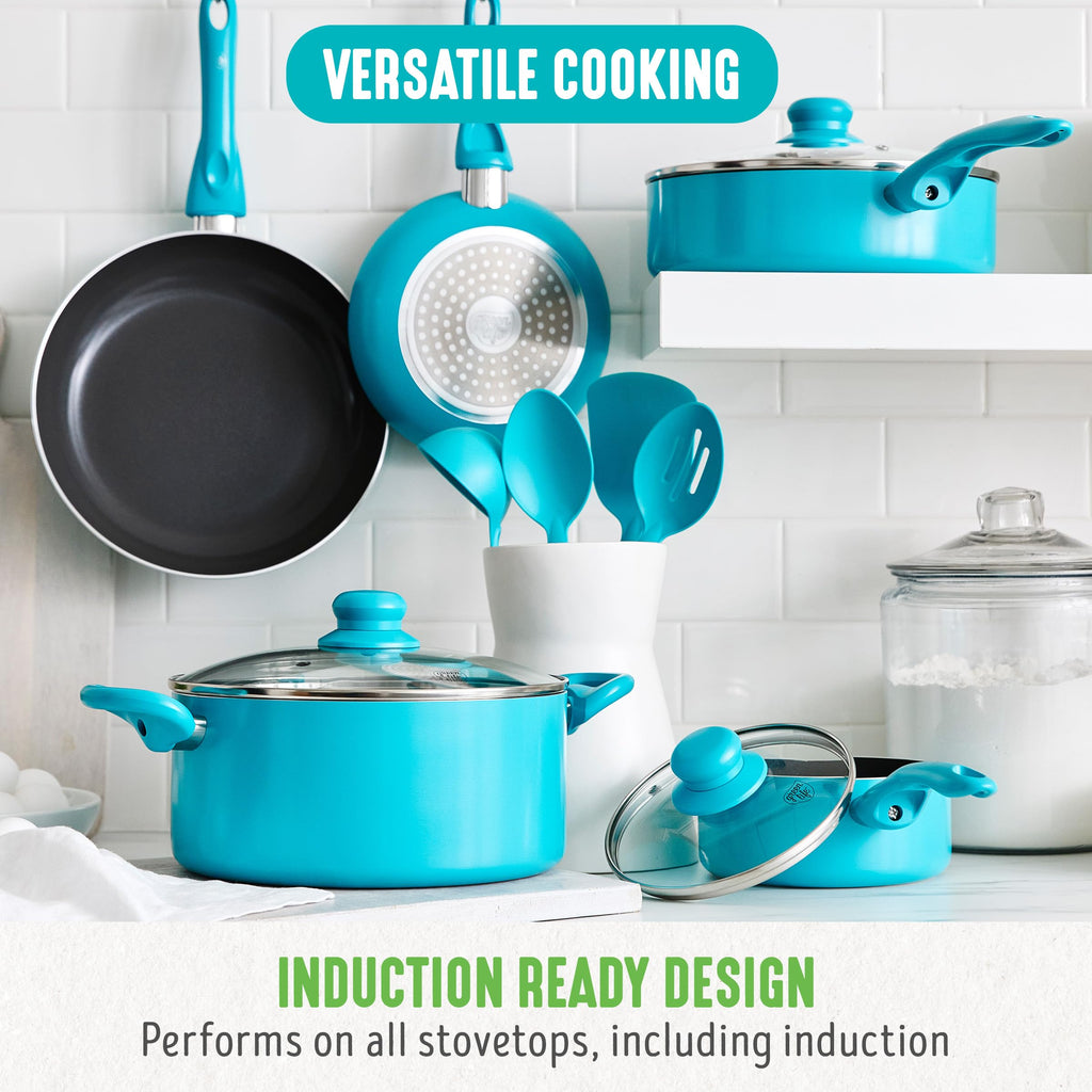 12 Piece Ceramic Nonstick Cookware Set E3035