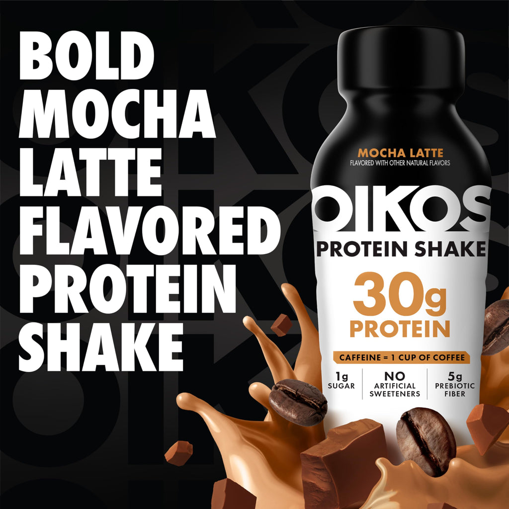 30g Protein Shake, Mocha Latte, 5g Prebiotic Fiber, 12 fl oz Bottle, 12 Count D719243