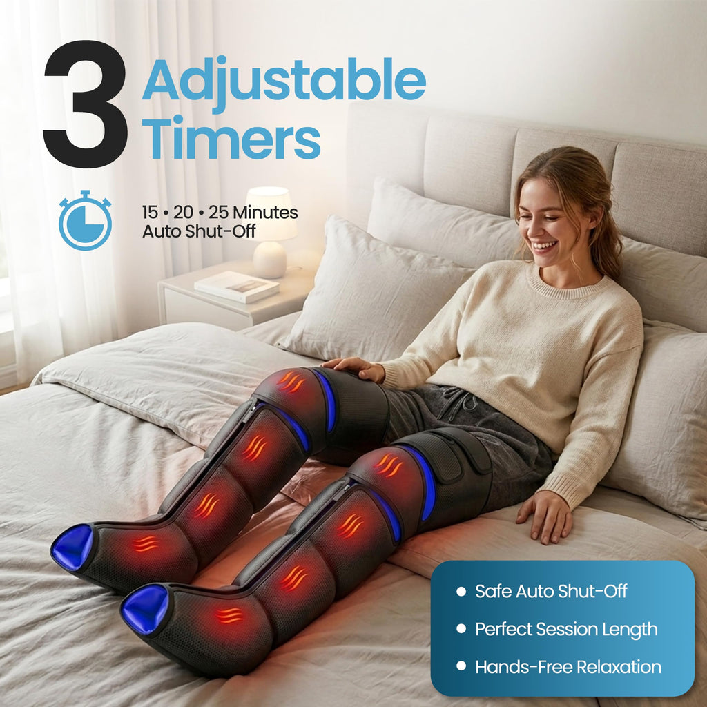 Air Compression Leg Massager with Heat L59590