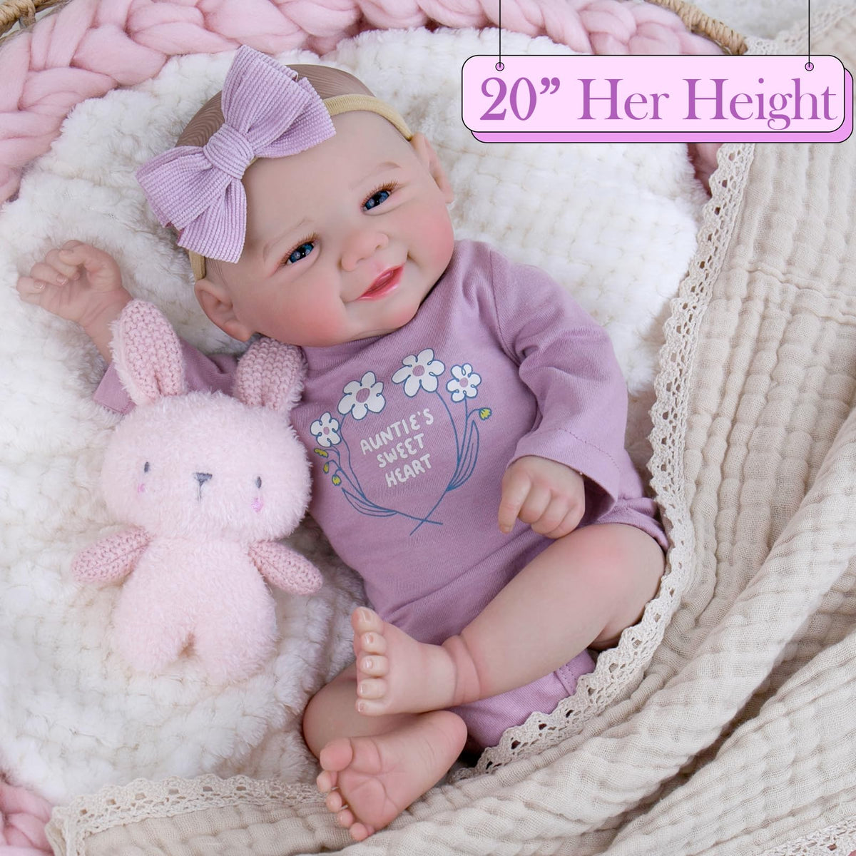 20 Inch Lifelike Baby Doll D3723