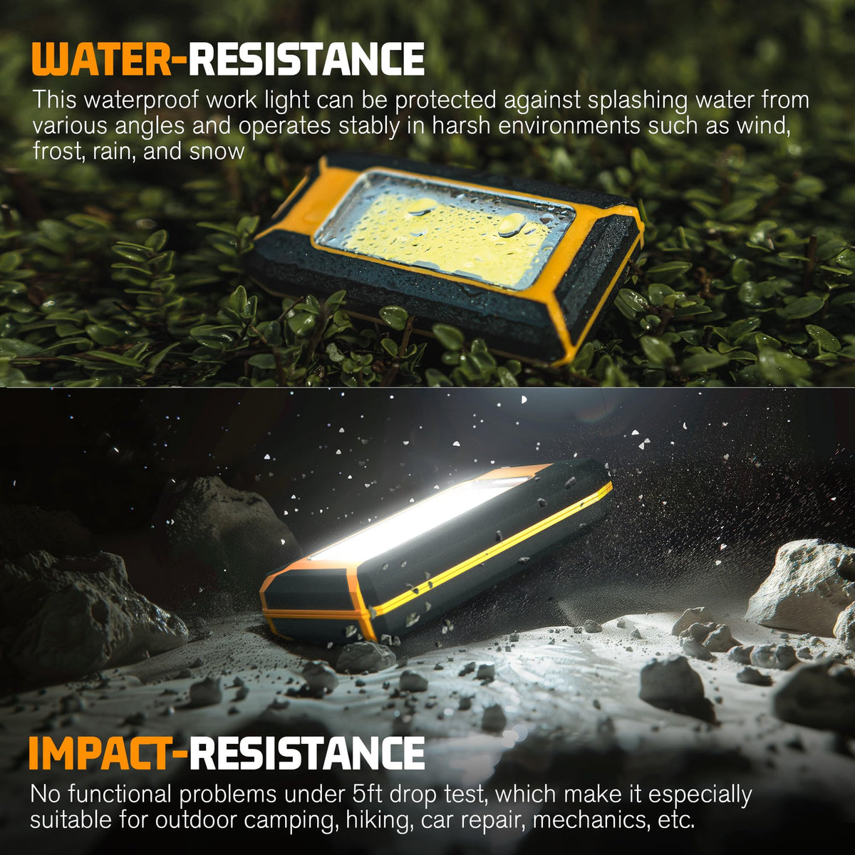 2-Pack Rechargeable LED Work Light V5748