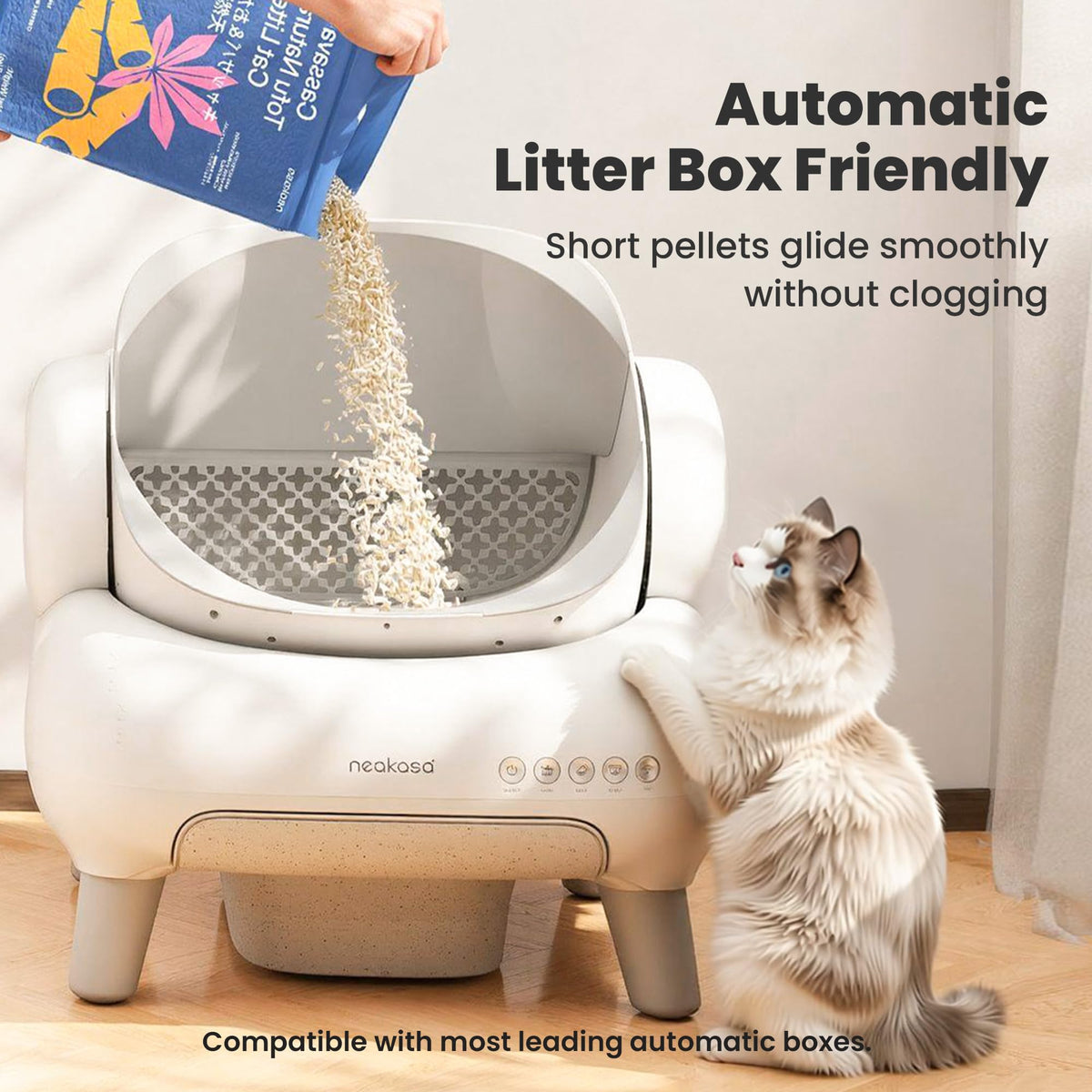 Natural Lightweight Clumping Flushable Cat Litter V909