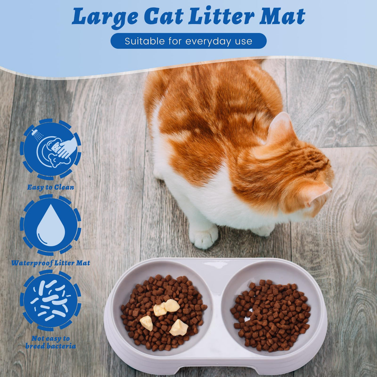 7 Pcs Kitten Litter Box Starter Kit with Scoop and Cat Bowl Y875