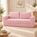 Pink Convertible Sofa Bed S894