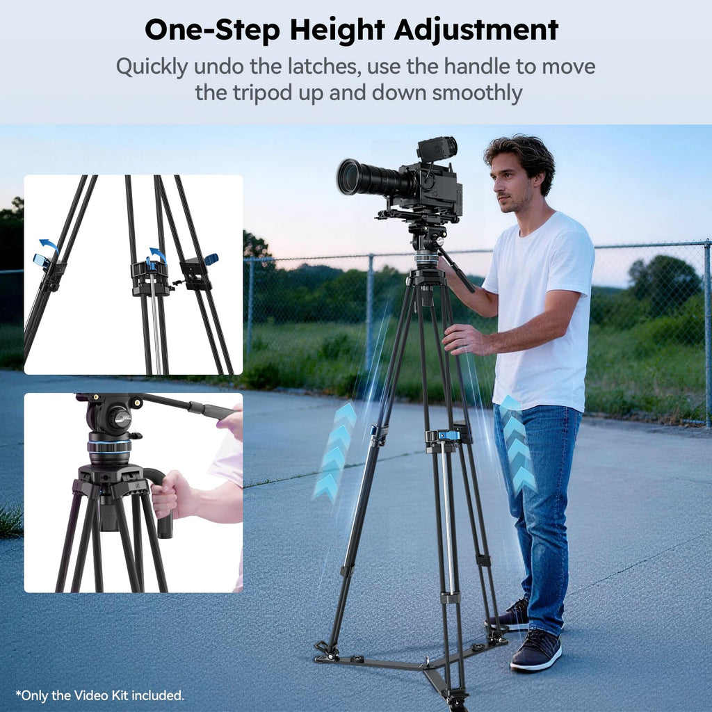 Carbon Fiber Video Tripod with Fluid Head I273684