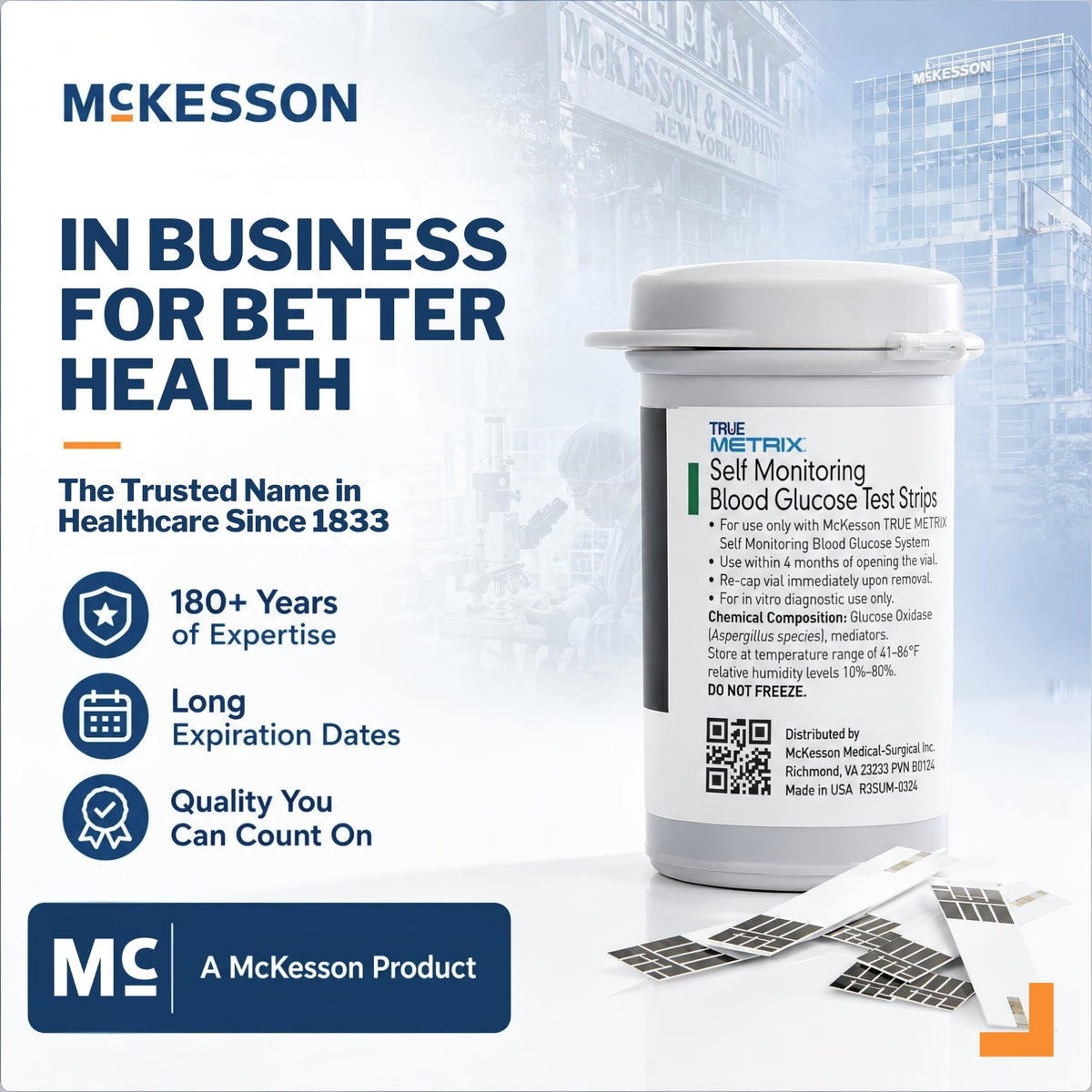 Blood Glucose Test Strips, 1200 Strips K691