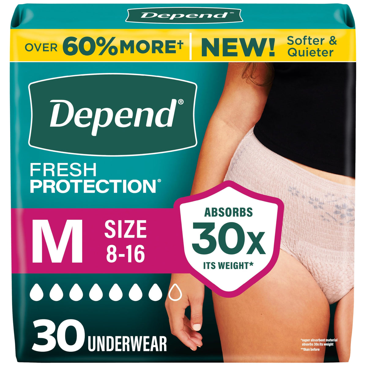 Adult Diapers for Women Medium 30 Count S255352