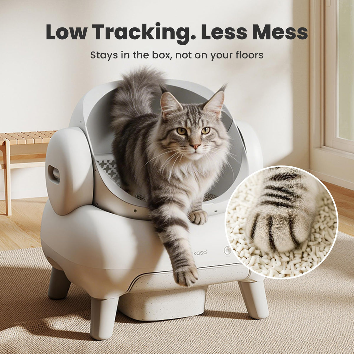 Natural Lightweight Clumping Flushable Cat Litter V909