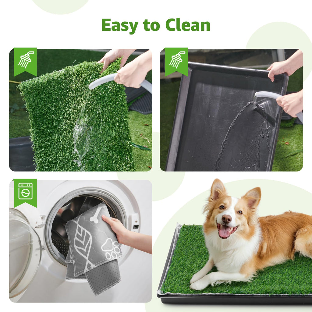 Large Dog Grass Pad with Tray 35x23in V54516