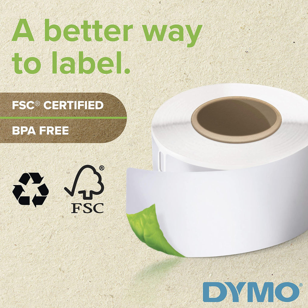 White Shipping Labels 2-1/8" x 4" 6 Rolls K733