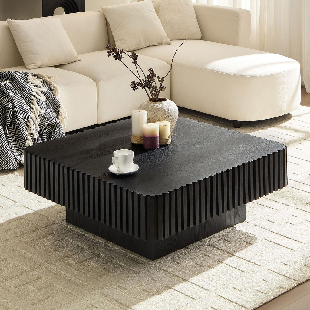 35.43" Square Wood Coffee Table M3977