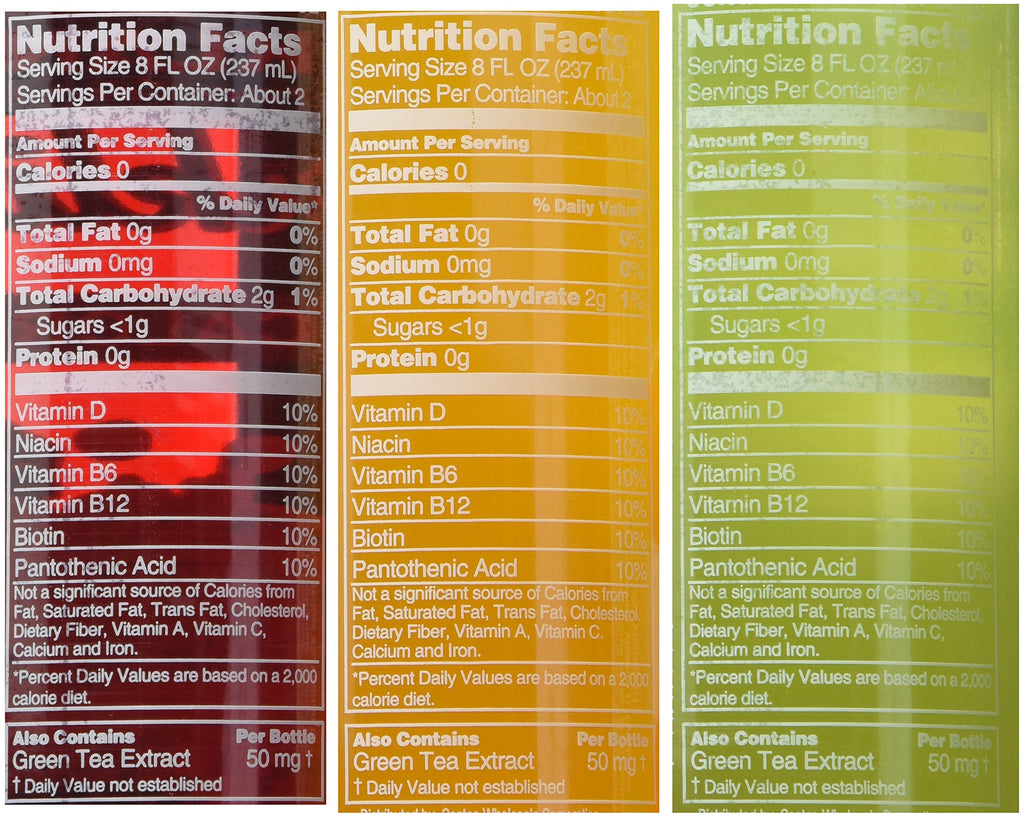 Sparkling Water Bottle Variety Pack 1.7 Ounce Y32543