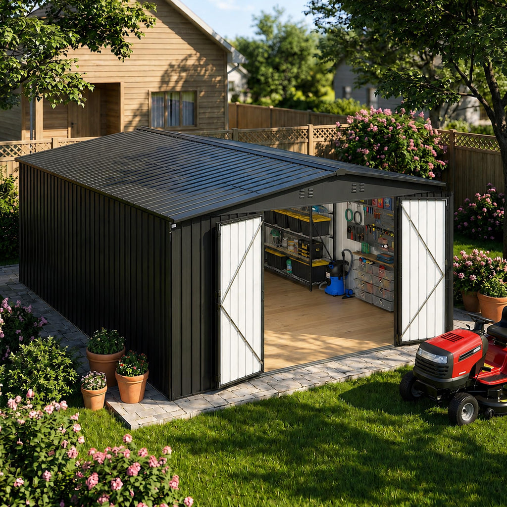 10x14 FT Metal Storage Shed O86763