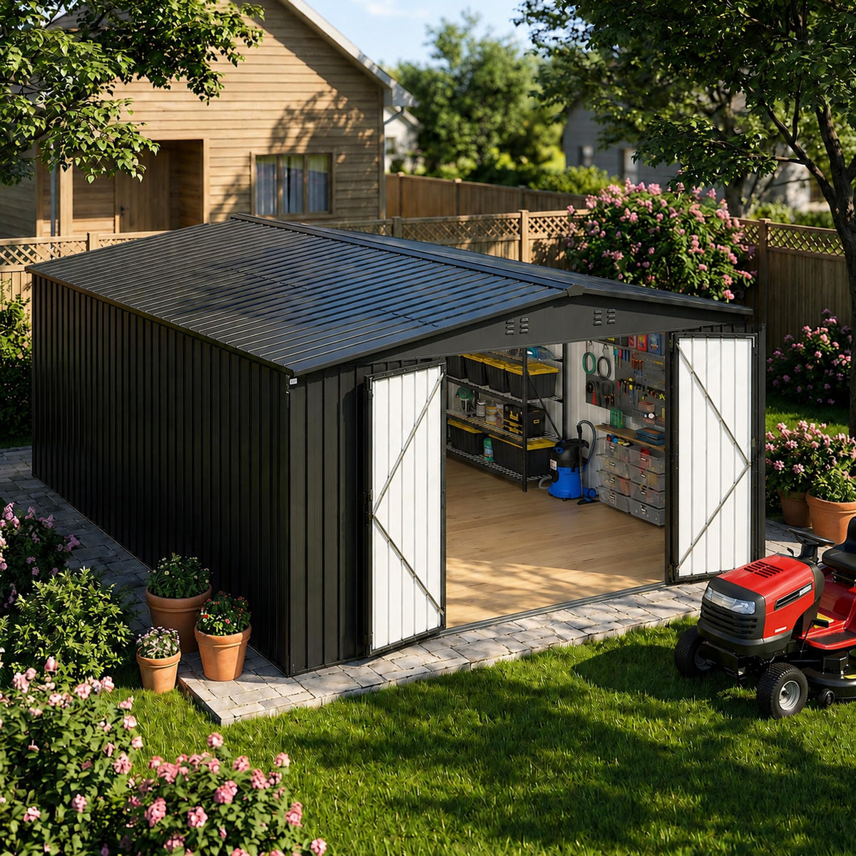 10x14 FT Metal Storage Shed O86763