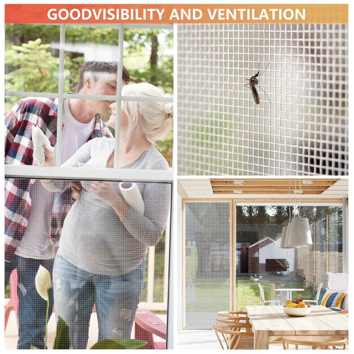 Aluminum Window Screen Mesh Roll 48 in x 100 ft 18x16 Mesh G12383